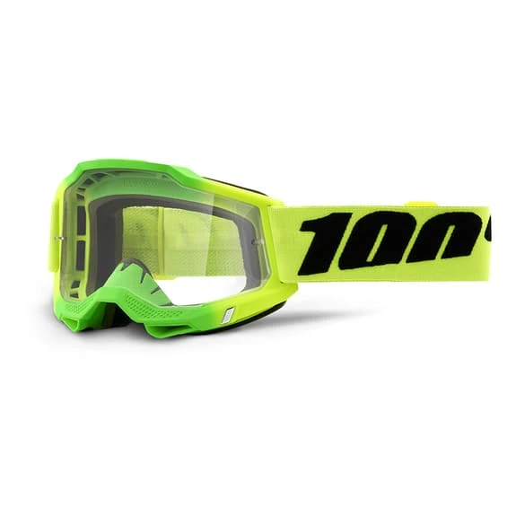 Maschera 100% Accuri 2 Verde Giallo Con Lente Trasparente