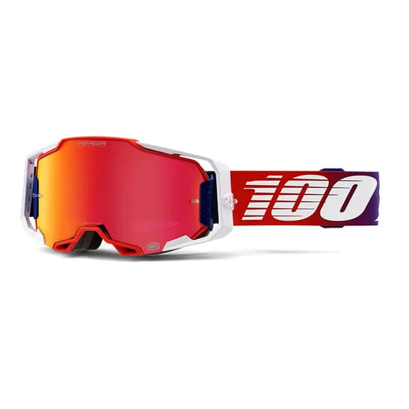 Maschera 100% Armega Bianco Rosso Con Lente Rosso - immagine 2