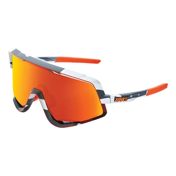 Occhiali 100% Speedcraft SL Arancione Blu Con Lenti Hiper Grigio