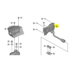Support Shimano STEPS BM-E8010 Per Collegare Batteria 300mm