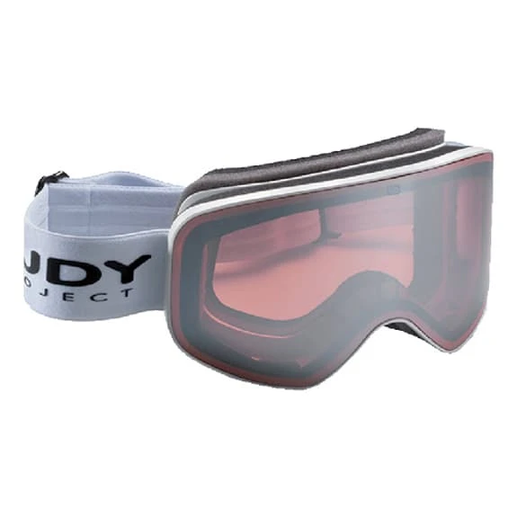 Maschera Rudy Project Skermo Bianco Opaco Lenti Kayvon Red