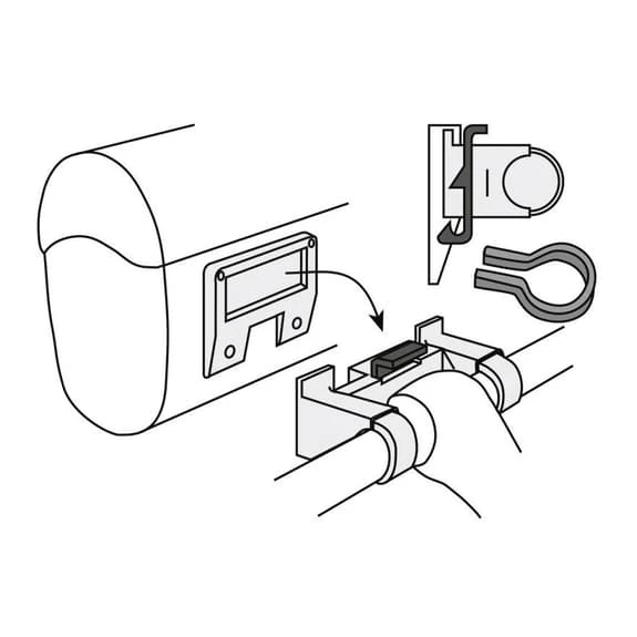 Sostegno Vaude Klick Fix System Nero - immagine 2