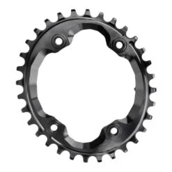 Absolute Black Corona AbsoluteBLACK Ovale Per Shimano XTR M9000 Assymetrical Nero