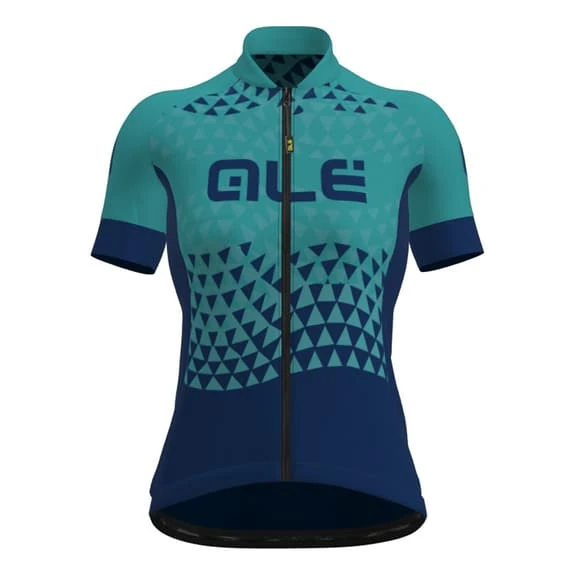 ALE Completo Alé Flags Limited Edition Senza Bretelle Solid Traguardo Blu Turchese Donna - immagine 2