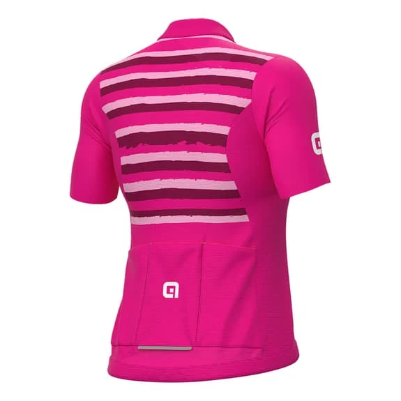 ALE Maglia Alé Solid Waves Manica Corta Rosa Donna - immagine 2
