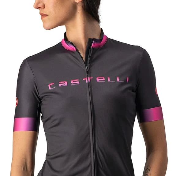 Maglia Castelli Gradient Manica Corta Nero Chiaro Rosa Donna - immagine 5