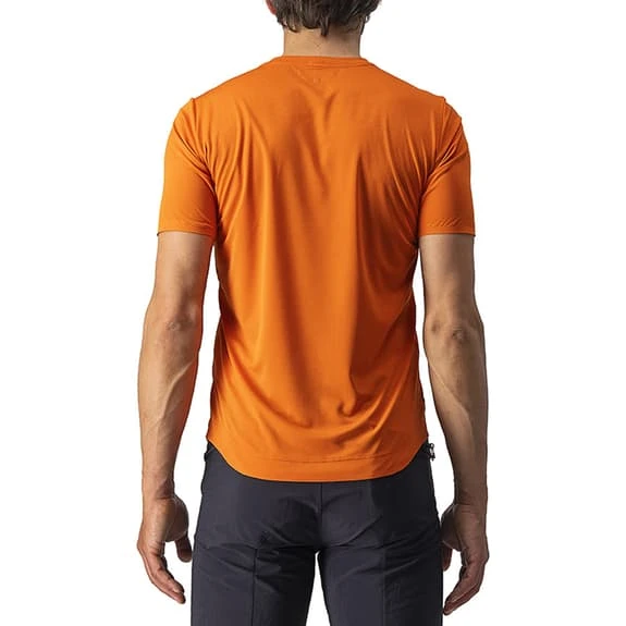 T-shirt Castelli Tech 2 Manica Corta Arancione Ruggine - immagine 2