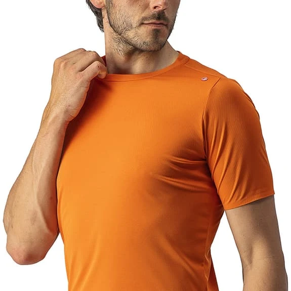 T-shirt Castelli Tech 2 Manica Corta Arancione Ruggine - immagine 5