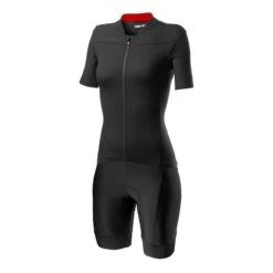 Completo Castelli Anima 3 Prima Nero Grigio Rosso Donna