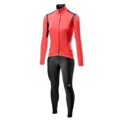 Completo Castelli Perfetto RoS GORE-TEX INFINIUMâ„¢ Rosso Corsa Sorpasso RoS Rosa Nero Donna