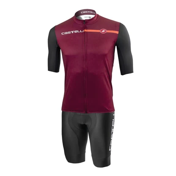 Completo Castelli Squadra Competizione Limited Edition Rosso Granata Nero