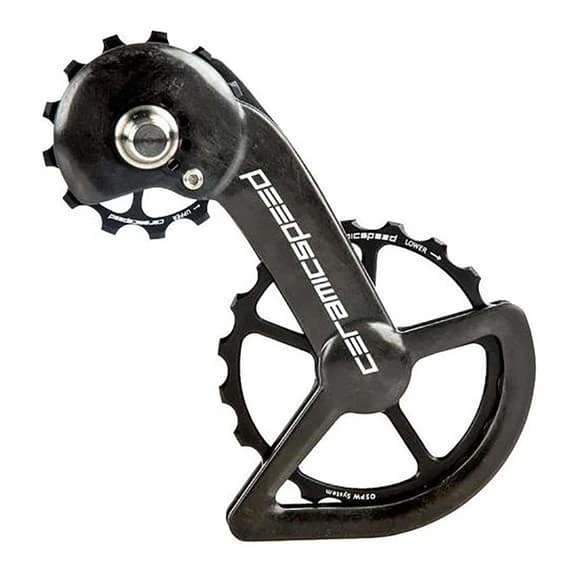 Ricambio Gabbia Cambio E Pulegge OSPW CeramicSpeed Shimano DA9100-ULT8000 Coated Road Nero