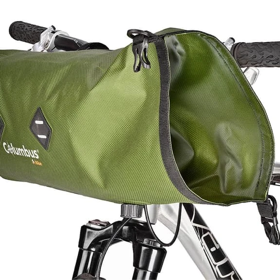Borsa Da Manubrio Columbus Outdoor Dry Handlebar 9L Verde Kaki - immagine 4