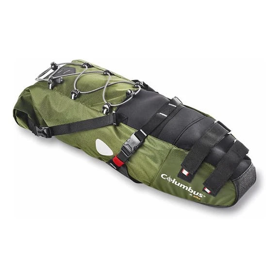 Borsa Da Sella Columbus Outdoor Dry Saddle Bag 11L Verde Kaki