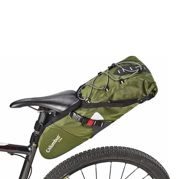 Borsa Da Sella Columbus Outdoor Dry Saddle Bag 11L Verde Kaki - immagine 2