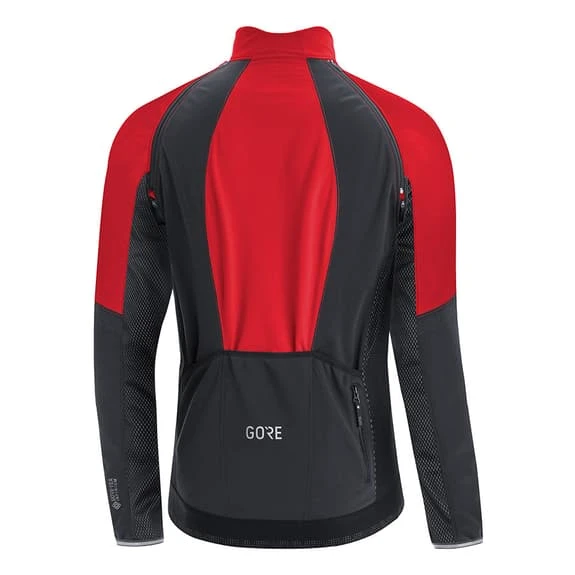 Completo Gore Wear Phantom GORE-TEX INFINIUMâ„¢ Maniche Rimovibili C5 Thermo Nero Rosso - immagine 3