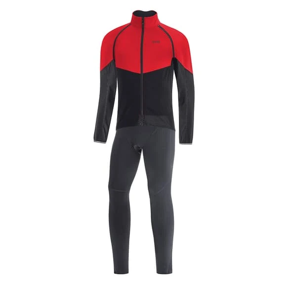Completo Gore Wear Phantom GORE-TEX INFINIUMâ„¢ Maniche Rimovibili C5 Thermo Nero Rosso