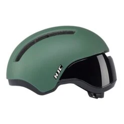 Casco HJC Calido Verde Oliva Opaco Nero Brillante