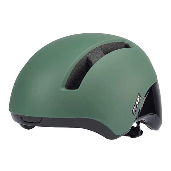 Casco HJC Calido Verde Oliva Opaco Nero Brillante - immagine 2