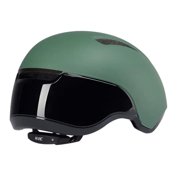 Casco HJC Calido Verde Oliva Opaco Nero Brillante - immagine 3
