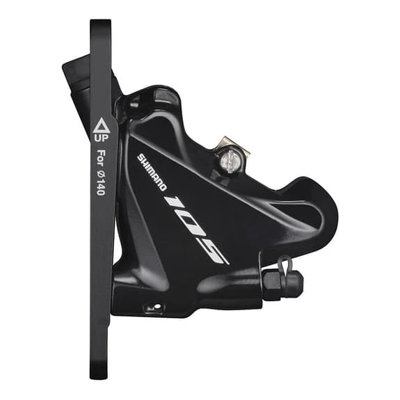 Freno A Disco Idrico Anteriore Shimano 105 R7070 2 Pistoni Mani Piccole Nero - immagine 3