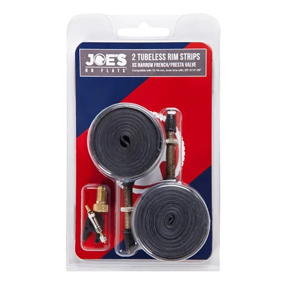 Set Di 2 Strips Joe's Valvola Presta 15-19mm Bianco