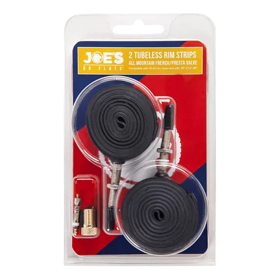 Set Di 2 Strips Joe's Valvola Presta 19-25mm Giallo