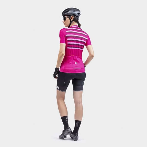 ALE Maglia Alé Solid Waves Manica Corta Rosa Donna - immagine 4