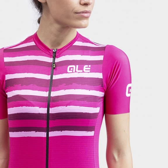 ALE Maglia Alé Solid Waves Manica Corta Rosa Donna - immagine 5
