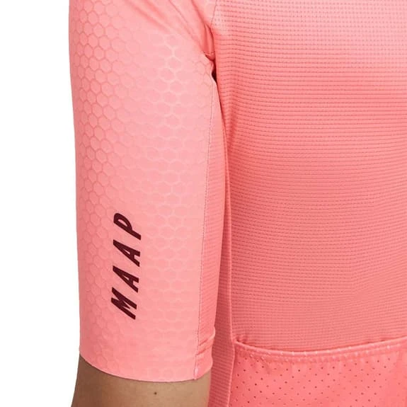 Maglia MAAP Emblem Pro Hex Manica Corta Rosso Corallo Donna - immagine 5