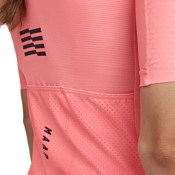 Maglia MAAP Emblem Pro Hex Manica Corta Rosso Corallo Donna - immagine 6