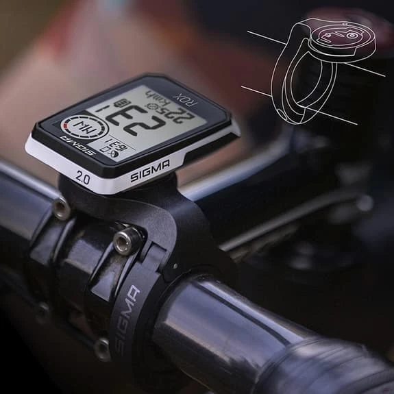 Ciclocomputer Sigma ROX 2.0 + Supporto Bianco - immagine 3