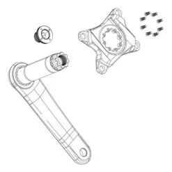 Spider SRAM Red/Force AXS 107 BCD Nero