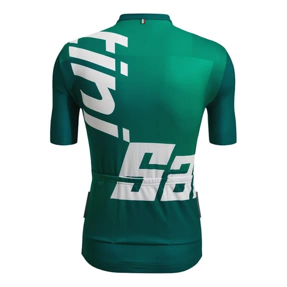 Maglia Santini Karma Logo Manica Corta Verde Bianco - Classic Fit - immagine 3