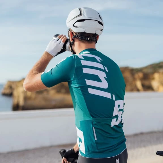 Maglia Santini Karma Logo Manica Corta Verde Bianco - Classic Fit - immagine 5