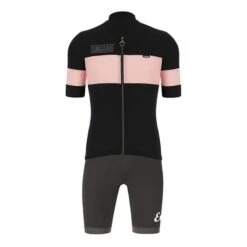 Completo Santini Eroica Gazza Nero Rosa