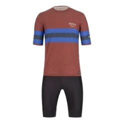 Completo Santini Nova Eroica Arte Gravel Rosso Nero
