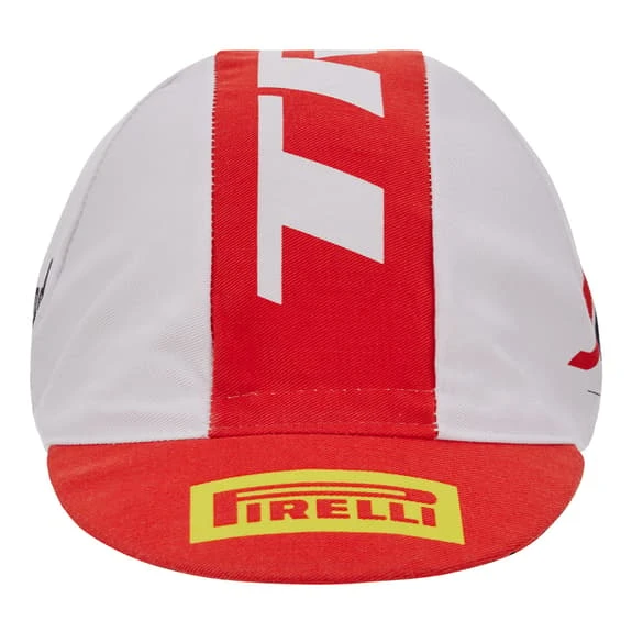 Santini Cappellino Trek-Segafredo 2023 Bianco Rosso - immagine 2