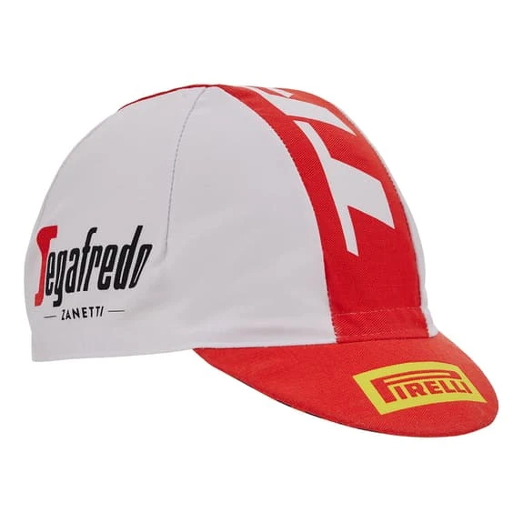 Santini Cappellino Trek-Segafredo 2023 Bianco Rosso - immagine 4