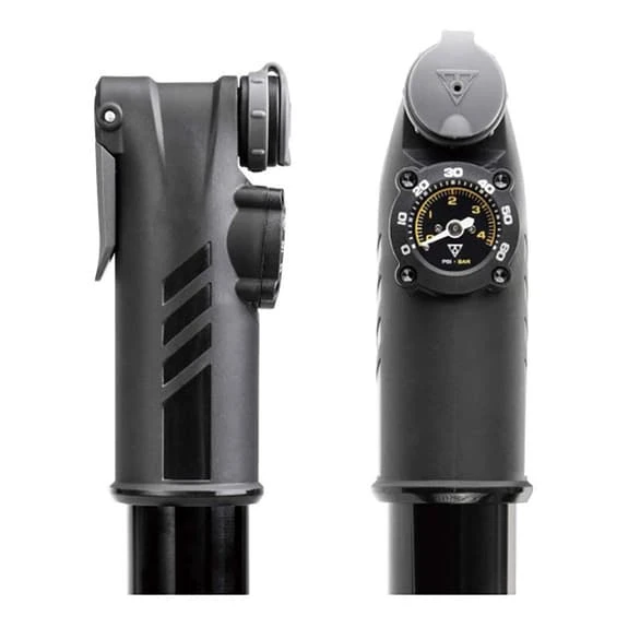 Pompa A Mano Con Manometro Topeak Mountain TT_G Nero Grigio - immagine 2