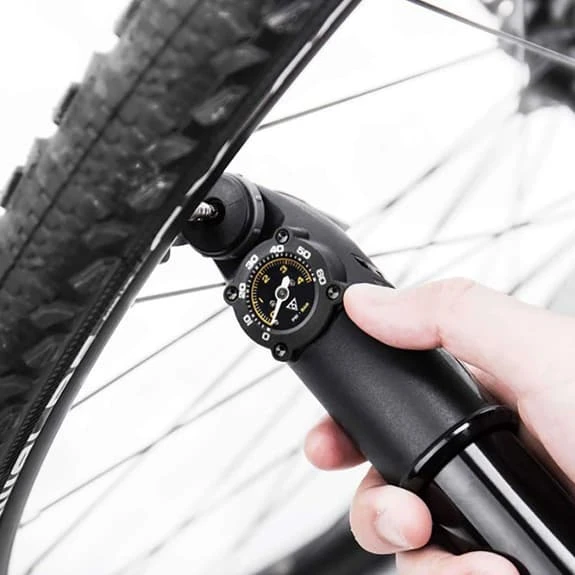 Pompa A Mano Con Manometro Topeak Mountain TT_G Nero Grigio - immagine 4