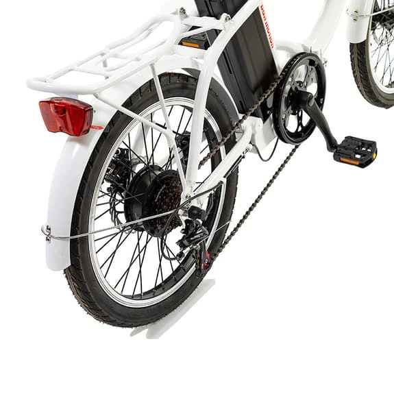 Bicicletta Elettrica Pieghevole Urban Motion 20" 36V 10AH Bianco - immagine 5