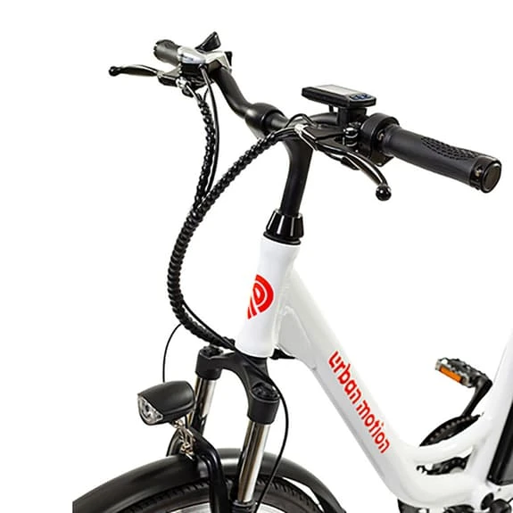 Bicicletta Elettrica Urban Motion Touring AL 26" 36V 10AH Bianco - immagine 4