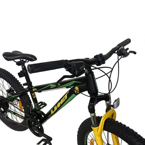 Bicicletta Per Bambini Umit Spartan 24" Nero Verde - immagine 2
