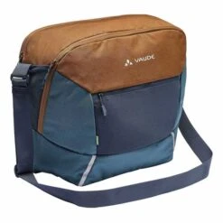Borsa A Tracolla Vaude Cycle Messenger L Marrone Chiaro Blu Navy