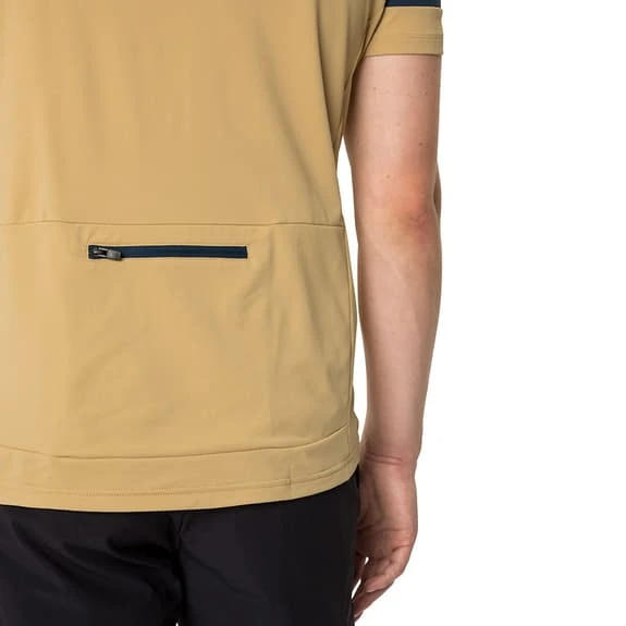 Maglia Vaude Escape Manica Corta Beige Blu Marino - immagine 6