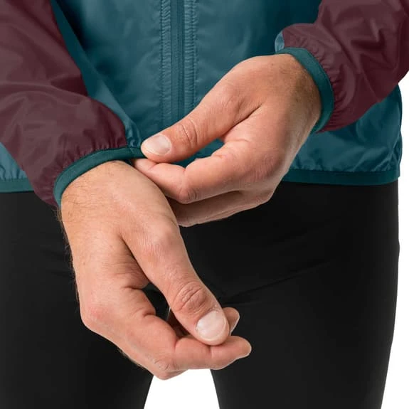 Giacca Sottile A Vento Vaude Matera Air Lilla Scuro Blu - immagine 5