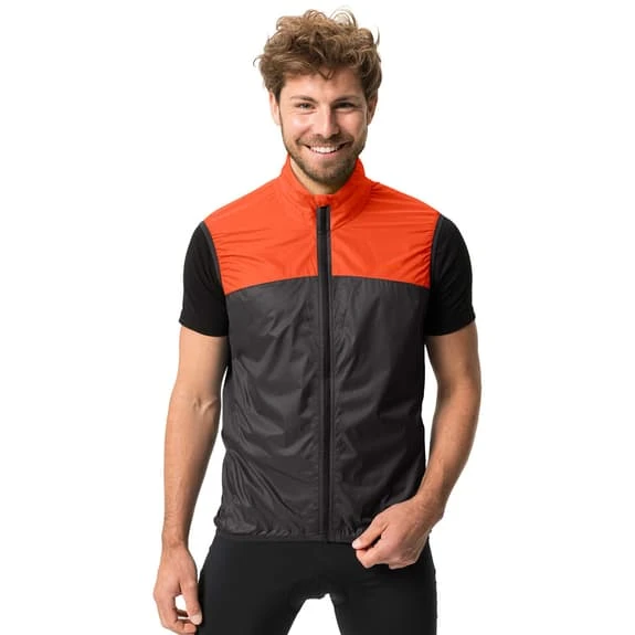 Gilet A Vento Vaude Matera Air Rosso Brillante Nero - immagine 3