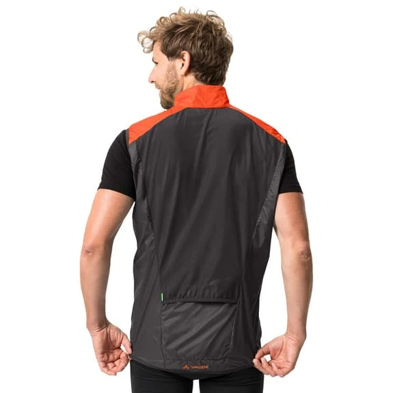 Gilet A Vento Vaude Matera Air Rosso Brillante Nero - immagine 4